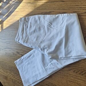 Talbots womens size 10 White Denim bootcut Jeans